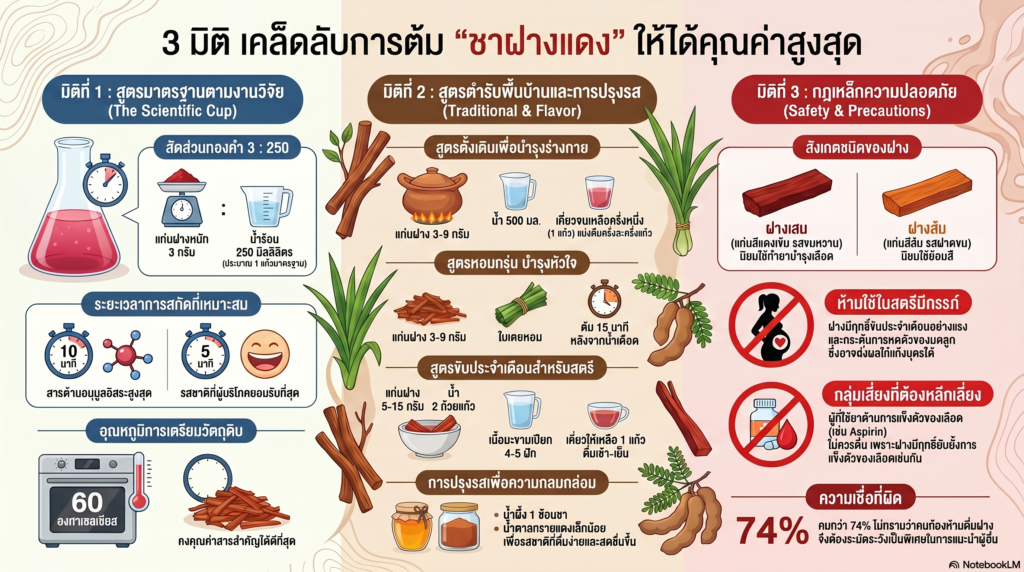 สูตรต้มชาฝางแดง