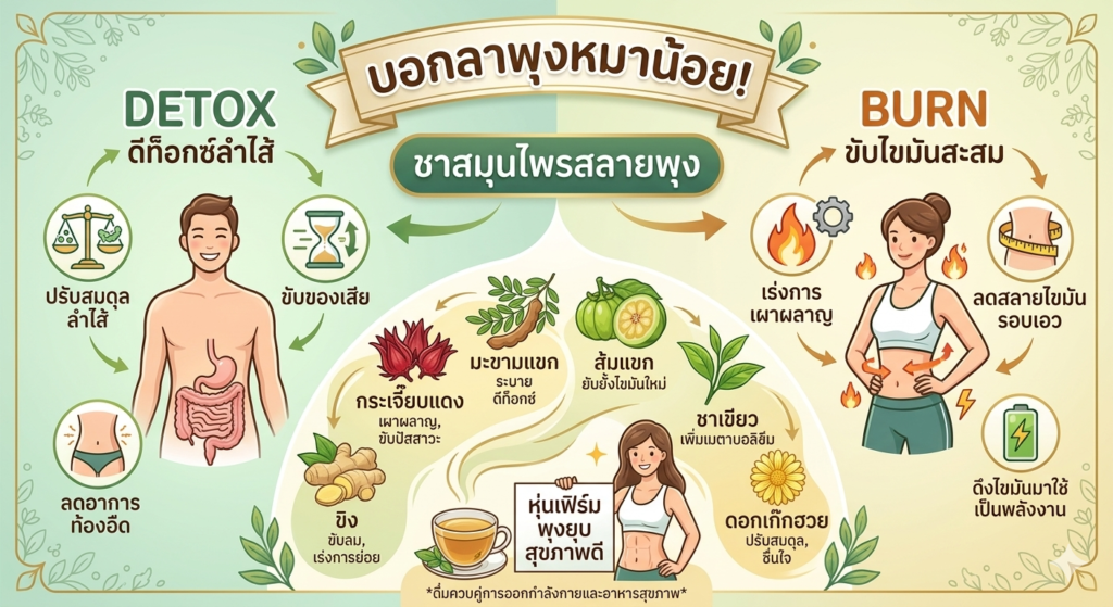 หน้าปก ชาสลายพุง