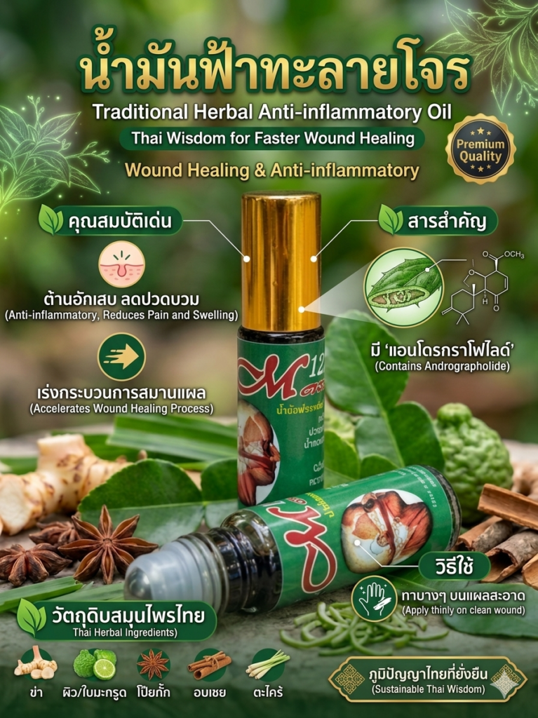 หน้าปก น้ำมันฟ้าทะลายโจร
