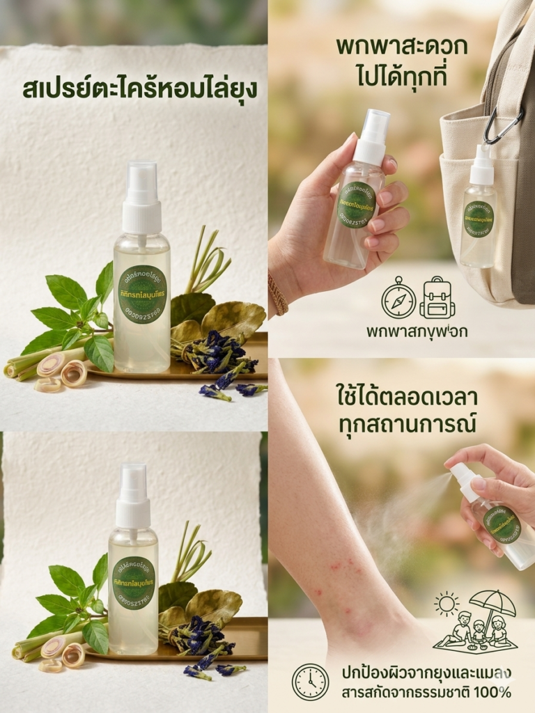 หน้าปก สเปรย์ตะไคร้หอม