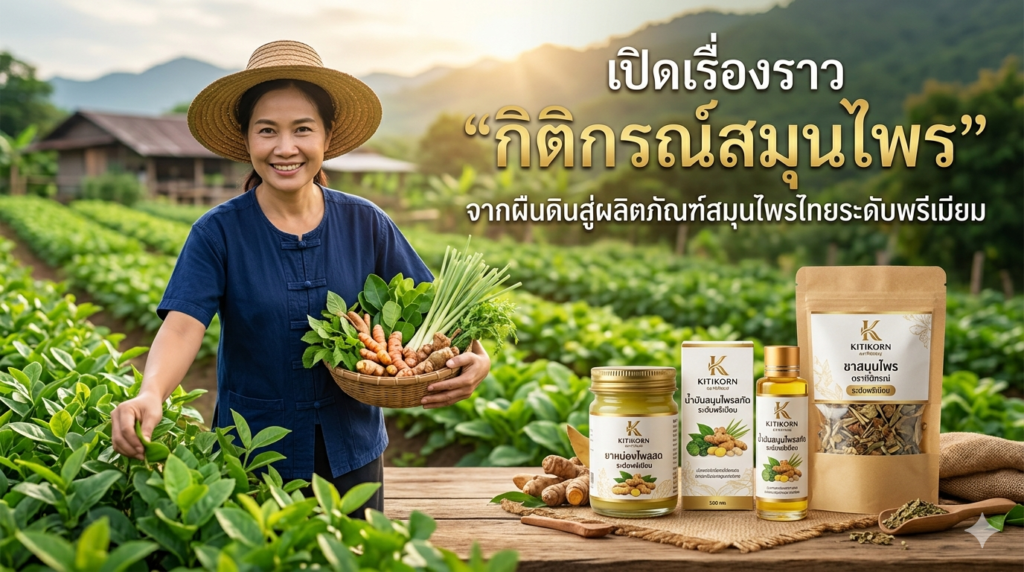 เปิดเรื่องราว กิติกรณ์สมุนไพร จากผืนดินสู่ผลิตภัณฑ์สมุนไพรไทยระดับพรีเมียม